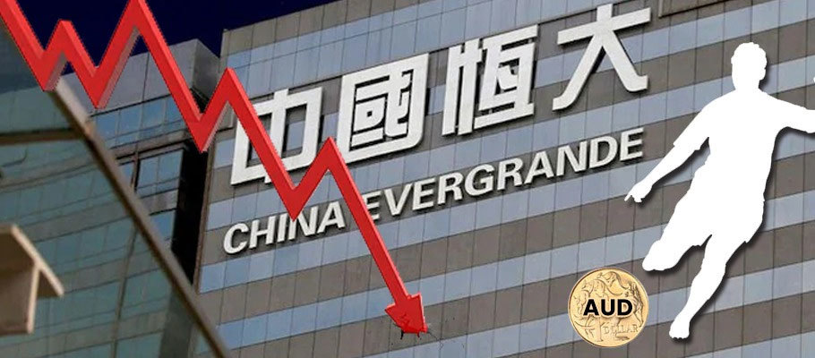 Fallout From China’s Evergrande Collapse Gives AUD a Kicking