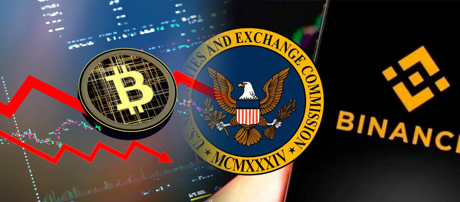 Crypto Markets Plunge as Traders React to SEC’s Binance Complaint