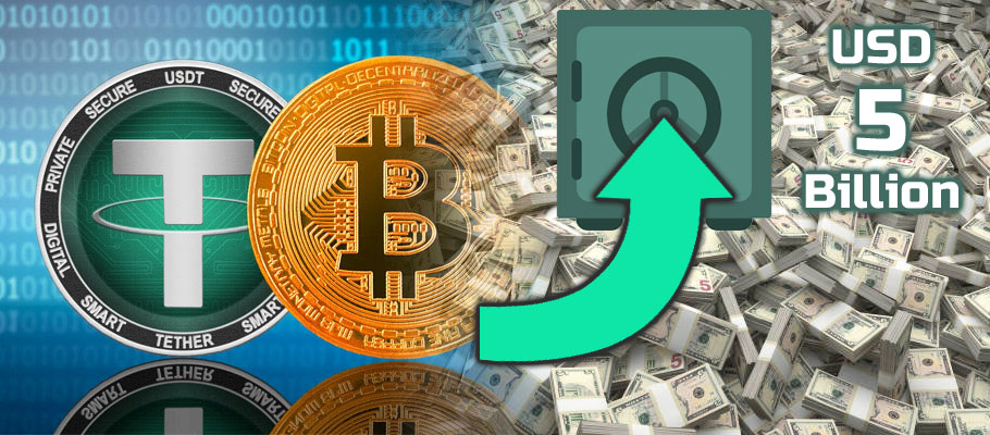 Tether Adds More BTC to Its Balance Sheet, Raising Holdings to USD 5 Billion