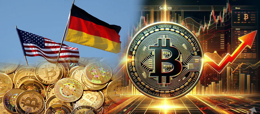 US and German Governments Move Over USD 100 Million in BTC