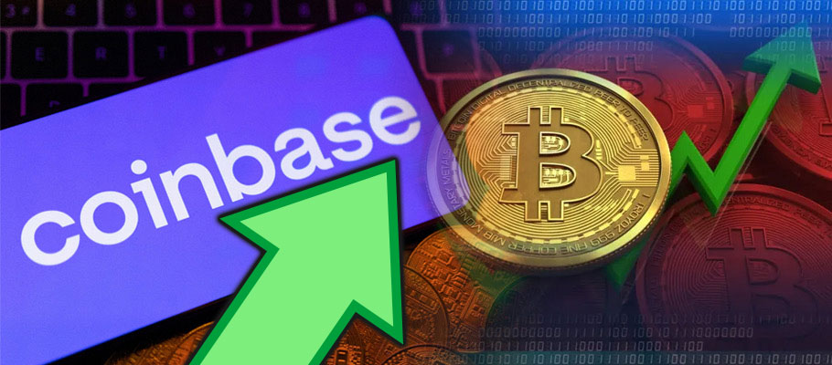 Coinbase Stock Price Soars on Bitcoin Price Rise